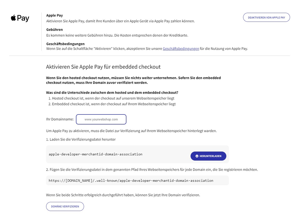 2 apple pay portal aktivierung